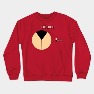 Cookie Pie Chart - How Much Fortune is in Your Cookie? Crewneck Sweatshirt